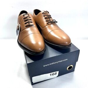Anthony Veer Men's Clinton Cap Toe Leather Oxford Dress US 12 New With Defect